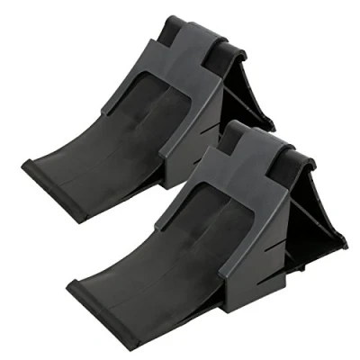 Image de ProPlus Lot de 2 cales roue avec support Noir Capacité charge 1000 kg Idéal pour caravane
