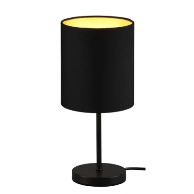 Image de Reality, Lampe de table, Jerry 1xE14, max.40,0 W Corps: Métal, noir or Ø:13,0cm, H:28,5cm Interrupteur cordon,Sans illuminant