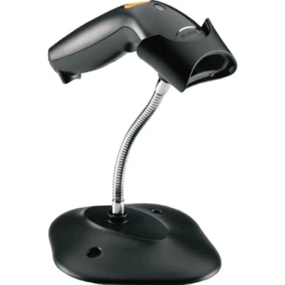 Image de Zebra LS1203 7AZU0100ER Kit USB avec Support, EMEA, CR10007R, câble CBA U01 S07ZAR, 20 73951 07R, Noir
