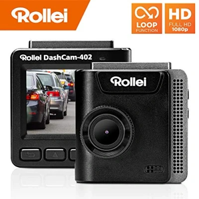 Image de Rollei CarDVR 402 Dashcam Caméra automatique Enregistrement d&#039;urgence Full HD (1080p/30fps) Fonction boucle Voiture avec module GPS et G Sensor