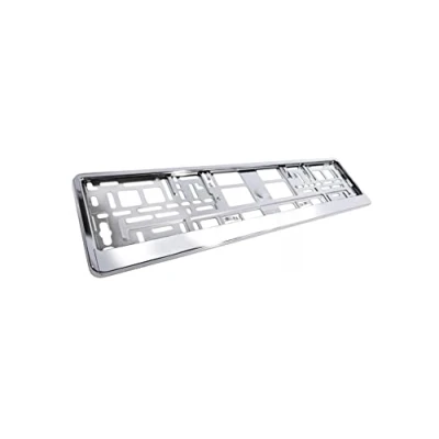 Image de Lot de 2 supports Plaque d&#039;immatriculation Argenté, Cache Immatriculation