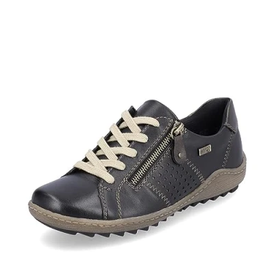 Image de Remonte Baskets à lacets pour femme R1437, semelle lâche, TEX, Noir 01., 44 EU