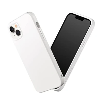 Image de RhinoShield Coque Compatible avec [iPhone 14 Plus] SolidSuit Fine Technologie d&#039;absorption des Chocs et Finition Premium Matte Blanc Classic