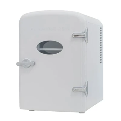 Image de Flamingueo Mini Frigo Petit 4L, de Chambre, 12V/220V, Fonction Chaud et Froid, Cosmetique, Maquillage, Fridge