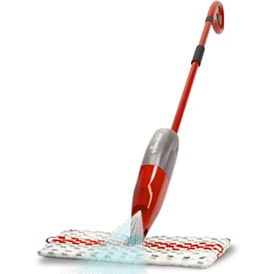 Image de Vileda Balai 1 2 Spray Max 650 ml, microfibre avec pulvérisateur, sans seau, Convient à tout type de sols, Housse en réutilisable
