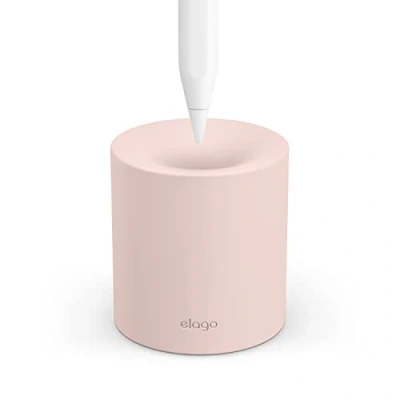 Image de elago Support Pencil Compatible avec Apple Pro, 1 &amp; 2 Génération et (USB C) Tout Autre Stylet de Tablette ou sans étui Manchon pour (Rose)
