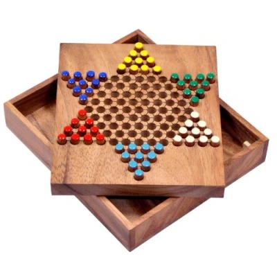 Image de LOGOPLAY Halma GR. S Stern Chinese Checkers Jeu de stratégie société en Bois