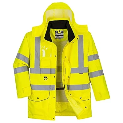 Image de Portwest S427 Parka Hi Vis 7 en 1 Jaune, 4XL