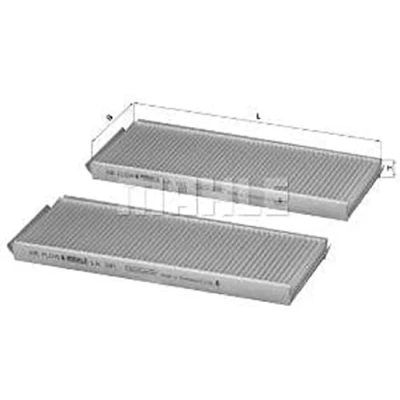 Image de MAHLE ORIGINAL LA 391/S Filtre d&#039;habitacle à particules 270,0 99 20,0 SSANGYONG: Rexton / 2, Kyron, Rodius I