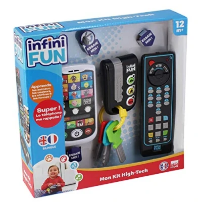 Image de INFINIFUN Mon Kit High Tech Téléphone, télécommande et clés Découvrir Les Animaux, Chiffres, Couleurs Formes Jeux Educatif pour Enfant I13900