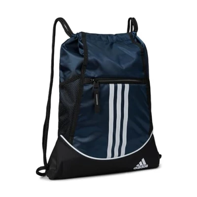 Image de adidas Alliance II Sackpack Sac à Dos, Gris/Noir/Blanc, Taille Unique Mixte