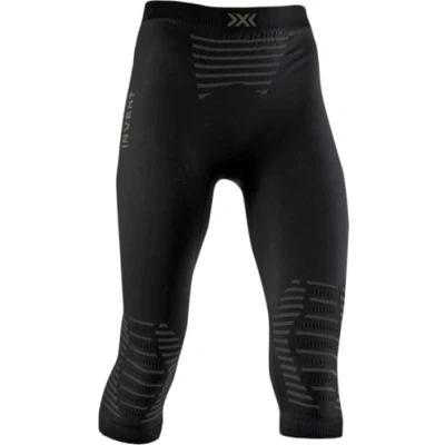 Image de X Bionic Invent 4.0 3/4 Pantalon Short de Course Jogging Trainning Fitness Gym Compression Baselayer Legging Femme, Black/Charcoal, FR : M (Taille Fabricant M)