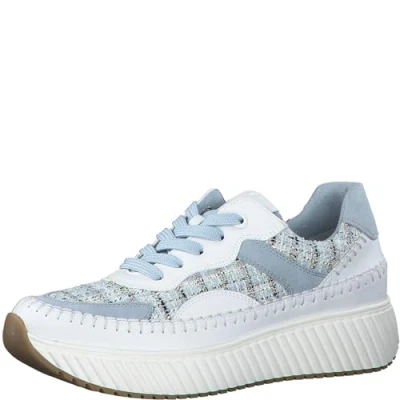 Image de MARCO TOZZI Basket by Guido Maria Kretschmer 2 23733 42 Femme, Blanc Lt Bleu, 39 EU
