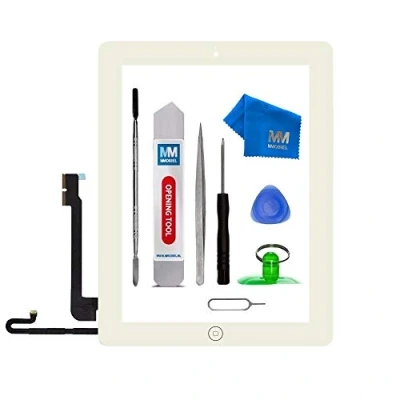 Image de MMOBIEL Écran Tactile Compatible iPad 4 (Blanc) 9.7 Pouces 2012 avec Digitizer préassemblés et Kit d&#039;outils Inclus