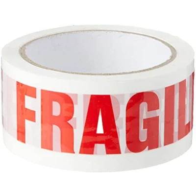Image de Triplast Ruban adhésif d&#039;emballage à faible bruit imprimé fragile 48 mm x 66 m