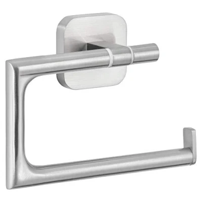 Image de Tesa 40437 porte serviettes 2 barres fixes, adhésif, chromé, design élégant, garanti inoxydable, 50mm x 630mm 113mm Accessoire de salle bain