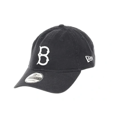 Image de New Era Brooklyn Dodgers MLB Team Black White 9Twenty Unstructured Strapback Cap One Size