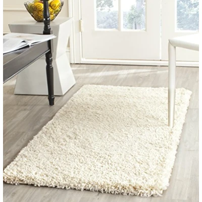 Image de Safavieh Zoe Tapis Polypropylène Pile , le poids est 3700Gr/M2 Hauteur 5cm support Jute &amp; Polyester/Coton Ivoire 68 X 152 cm