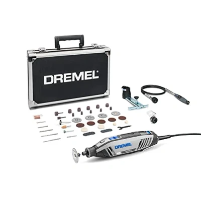 Image de Dremel 4250 Outil Rotatif Multifonction Version Exclusive Amazon 175W 3 Adaptations 45 Acc, Vitesse Variable 5000 35000 tr/min pour Découper, Poncer, Percer, Nettoyer, Sculpter, Polir, Graver, Meuler