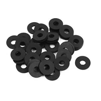 Image de sourcing map 50pcs Rondelle Plate Joint Torique en Caoutchouc pour Tuyau Robinet Passe fil 6x16x 1,5 mm