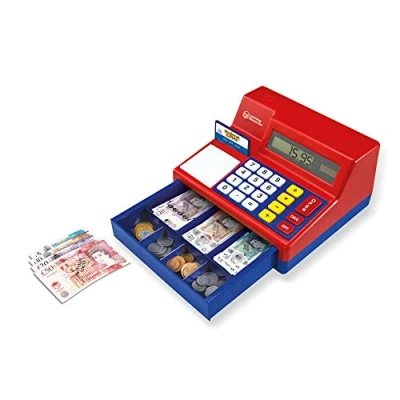 Image de Learning Resources Caisse enregistreuse et calculatrice en livre Sterling Pretend &amp; Play