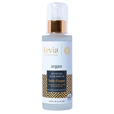 Image de Levia Sérum Revitalissant Argan Restaure la vitalité des cheveux Lisse &amp; Facilite le coiffage Protection longue durée Huile d’Argan Pour secs abimés Cruelty free 100 ml