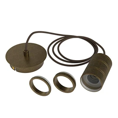 Image de Calex Retro suspension à 1 lampe, bronze