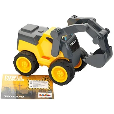 Image de Theo Klein Volvo Power, TractopelleTractopelle de Haute qualité, échelle 1:24 Pelle aux Solides articulations Dimensions e: 22,5 cm x 11,5 12,5 Jouet pour Enfants à partir 3 Ans