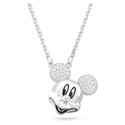 Image de Swarovski Disney 100 Pendant Mickey Collier transparent/silvercoloured, Femme, Taille: One Size, Transparent/silver coloured
