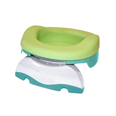 Image de Pack pot multifonctions : de voyages, réducteur toilettes, maison grâce à la recharge souple et 10 recharges jetables (Vert Clair) Potette Plus