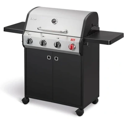 Image de Enders Chicago Next 4 R Turbo Barbecue à Gaz, brûleurs en acier inoxydable, capot de cuisson double paroi, étagère latérale détachable, 13 kW, Switch Grid, 800 Zone #8936633