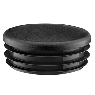 Image de EMFA Bouchons à lamelles Ronds 30 mm Noir 20 pièces de Tube Capuchon d&#039;extrémité 3 cm