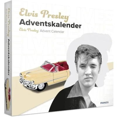 Image de Franzis Elvis Presley 55120 7 Calendrier de l&#039;Avent Convertible à l&#039;échelle 1:38 avec Module sonore et Livre d&#039;accompagnement Multicolore À partir 14 Ans