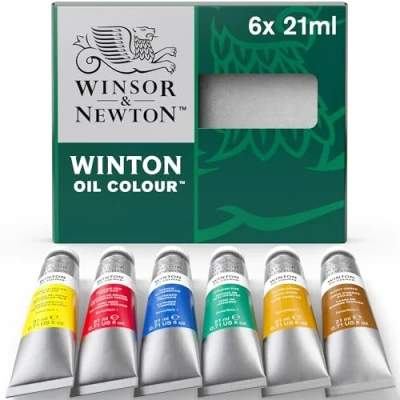 Image de Winsor &amp; Newton Winton Huile Set 6 tubes de 21ml