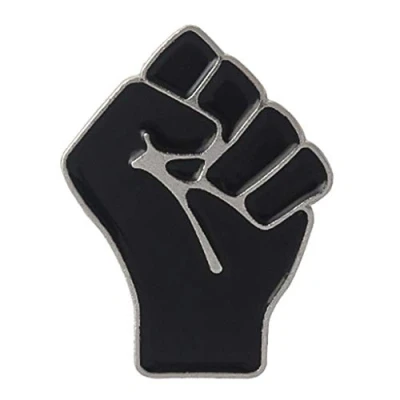 Image de chenpaif Broche, Poing levé Broche en émail Badges Black Lives Matter Symbole de solidarité Unité Épinglette Bouton Bijoux pour Veste Sac à Dos Chapeau Tops