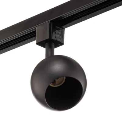 Image de PRIOS Luminaire sur Rail électrique Felipo à intensité variable (Moderne) en Noir Aluminium e. a. pour Salon &amp; Salle manger (à 3 lampes, GU10), 1 phase, projecteur