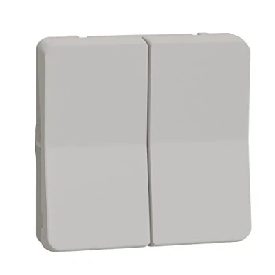Image de Schneider Electric Mureva Styl Double va et Vient composable IP55 IK08 Blanc MUR39022