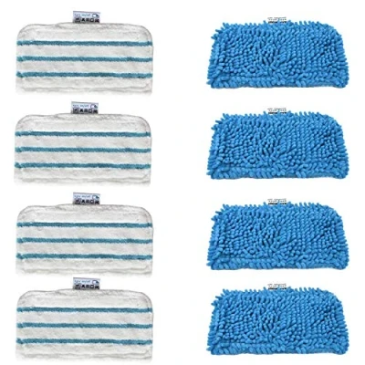 Image de Zealing 4 chiffons en microfibre + de nettoyage rechange pour balai vapeur Black &amp; Decker FSMH1321, FSM1605, FSMH13151SM, pièce # FSMP20
