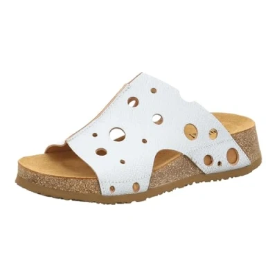 Image de Think! Femme KOAK_3 000378 Durable en Cuir, tanné sans Chrome Mule, 1000 Bianco Combi, 38 EU