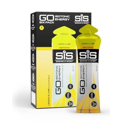 Image de Science in Sport GO Isotonic Energy Gel 6x60ml Citron vert, Vegan Formule isotonique avec 22g de glucides, Alternative optimale aux boissons isotoniques