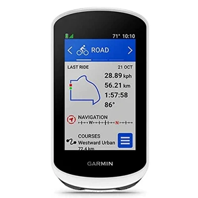 Image de Garmin Ordinateur de vélo Edge Explore 2, 3 pouces, avec GPS intuitif, fonctions VO2, records personnels, unisexe pour adultes, blanc, unique