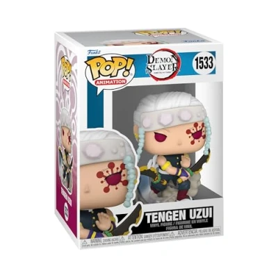 Image de Funko Pop! Animation: Demon Slayer Tengen Uzui 1 Chance sur 6 D&#039;avoir Une Variante Rare Chase Métallique Figurine en Vinyle à Collectionner Idée de Cadeau Produits Officiels Anime Fans