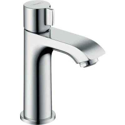 Image de hansgrohe Metris Robinet de lave mains 100 eau froide sans tirette ni vidage, chromé, 31166000
