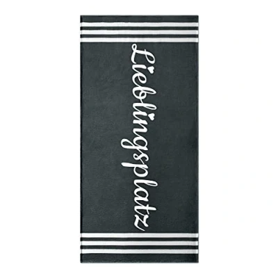 Image de HOMELEVEL Grande Serviette de Plage 90 x 180 cm Mélange Éponge Coton Drap Ultra Absorbant Séchage Rapide