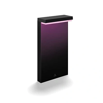 Image de Philips Hue White &amp; Color Ambiance, lampadaire extérieur NYRO noir, 1x13.5W 24V, fonctionne avec Alexa, Google Assistant et Apple Homekit