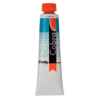 Image de Cobra Talens Study wasservermalbare Ölfarbe, 40 ml, 522 Türkisblau