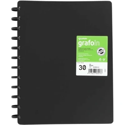Image de Grafoplás Classeur A4 en polypropylène Noir