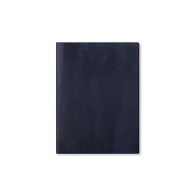 Image de Letts of London Lecassa A6+ semaine sur 2 pages multilingue Navy 2024