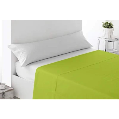 Image de Miracle Home Drap de dessus réglable, doux et confortable, 50 % coton, polyester, Pistache, 90 cm