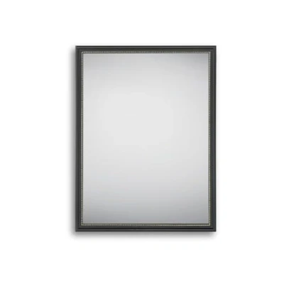 Image de Mirrors and More Elenor Miroir mural rectangulaire avec cadre décoratif Noir 34 x 45 cm
